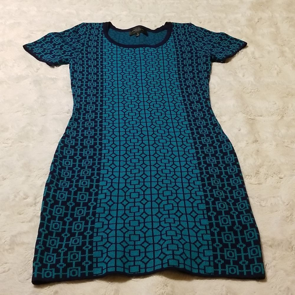 Romeo + Juliet Couture Sweater Dress Women's Small Teal Blue